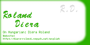 roland diera business card